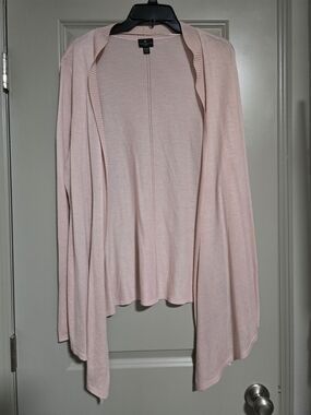 Light Blush Open-Front Women's Cardigan Sweater